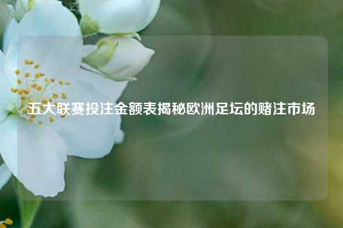 五大联赛投注金额表揭秘欧洲足坛的赌注市场