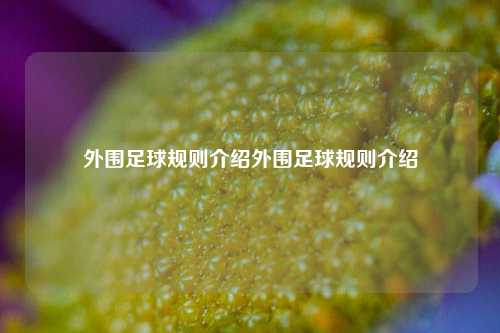 外围足球规则介绍外围足球规则介绍