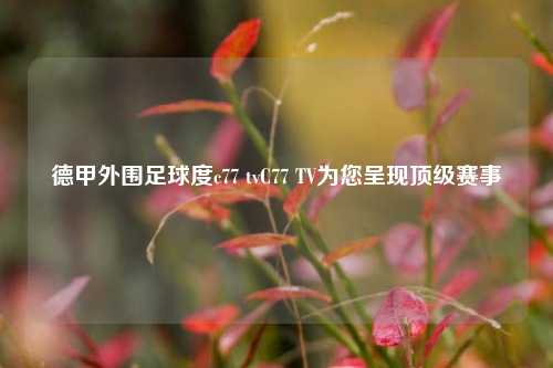 德甲外围足球度c77 tvC77 TV为您呈现顶级赛事