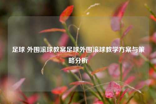 足球 外围滚球教案足球外围滚球教学方案与策略分析